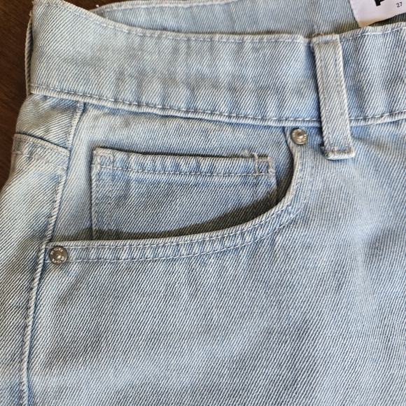 RSQ Women's Light Blue Distressed Baggy Jeans. Size 27 - Picture 12 of 14